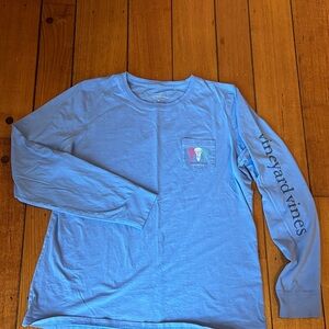 Vineyard Vines long sleeve lacrosse pocket Tee size M